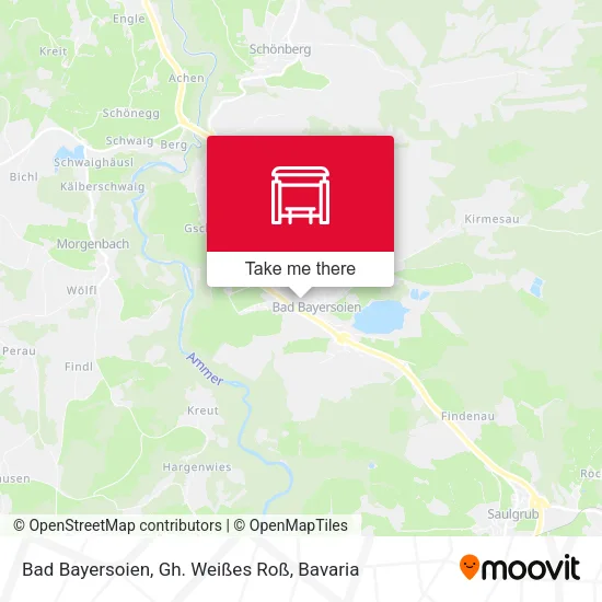 Карта Bad Bayersoien, Gh. Weißes Roß