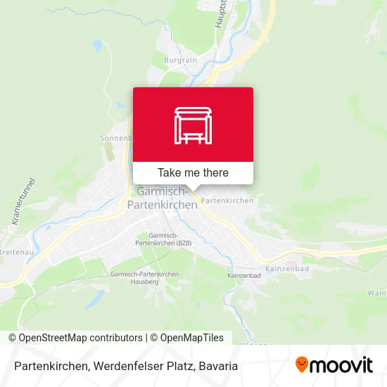 Карта Partenkirchen, Werdenfelser Platz