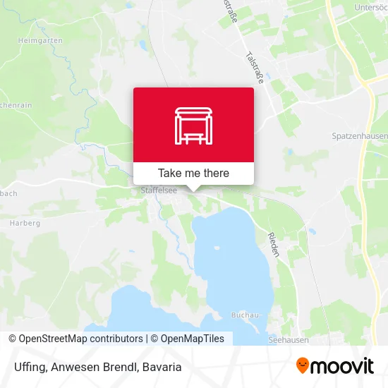 Карта Uffing, Anwesen Brendl
