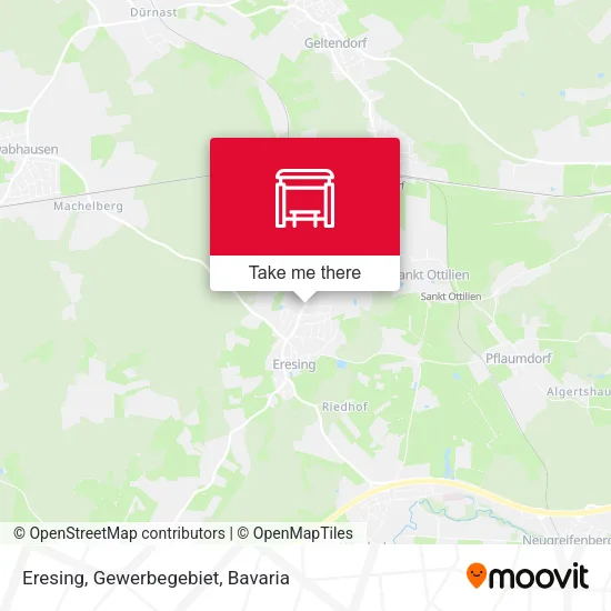 Карта Eresing, Gewerbegebiet