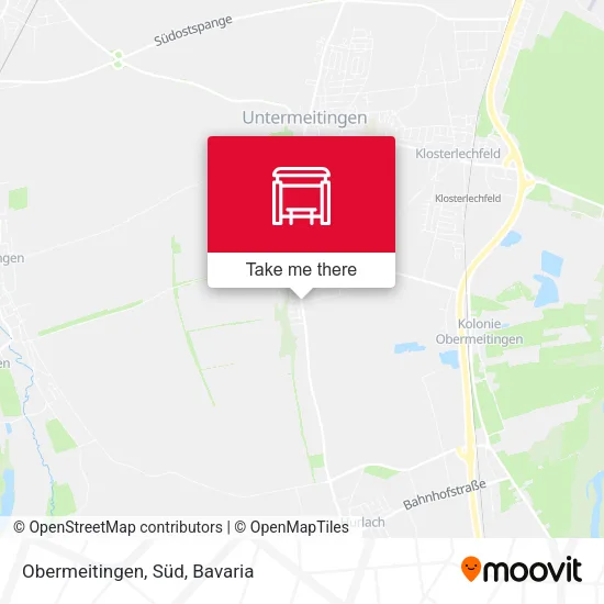 Карта Obermeitingen, Süd