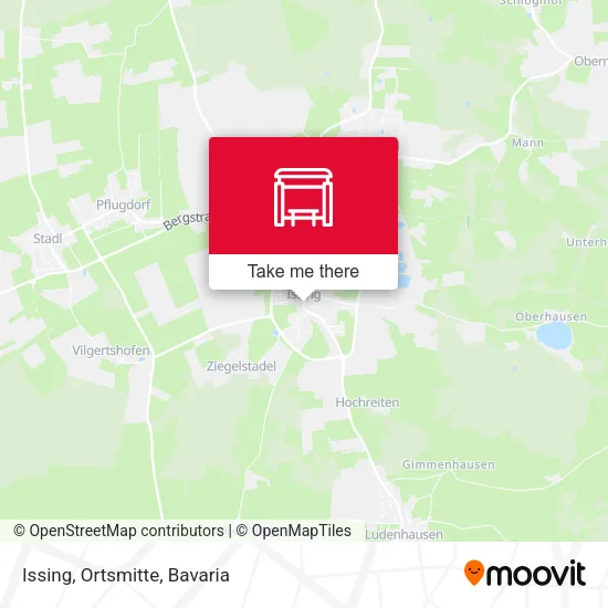 Карта Issing, Ortsmitte