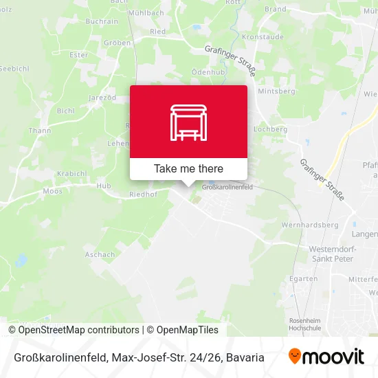 Карта Großkarolinenfeld, Max-Josef-Str. 24 / 26