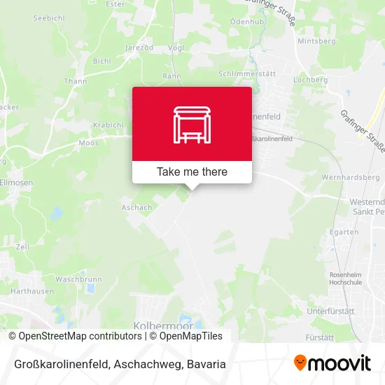 Карта Großkarolinenfeld, Aschachweg