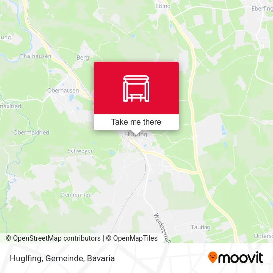 Карта Huglfing, Gemeinde