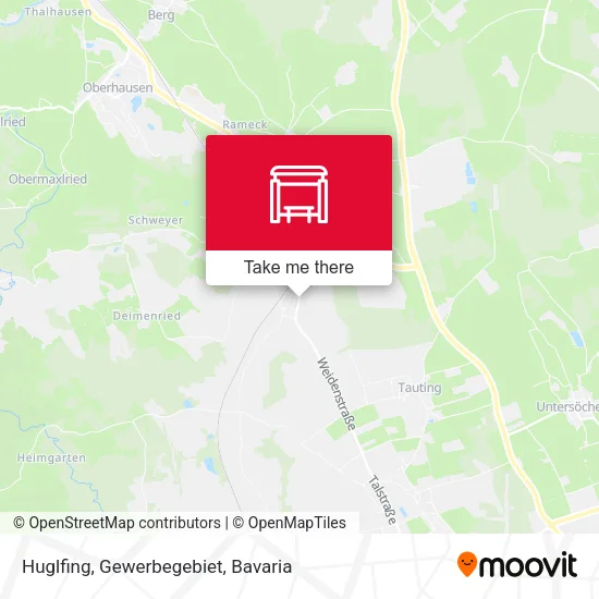 Карта Huglfing, Gewerbegebiet