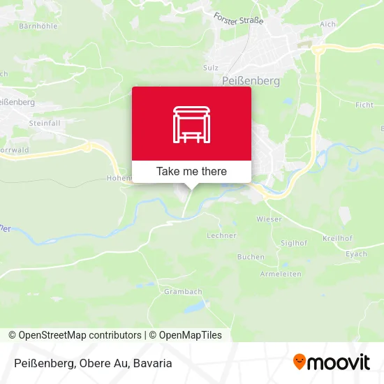 Карта Peißenberg, Obere Au