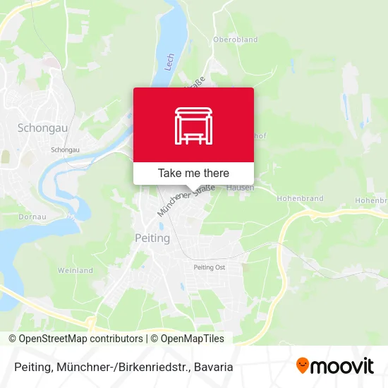 Карта Peiting, Münchner- / Birkenriedstr.