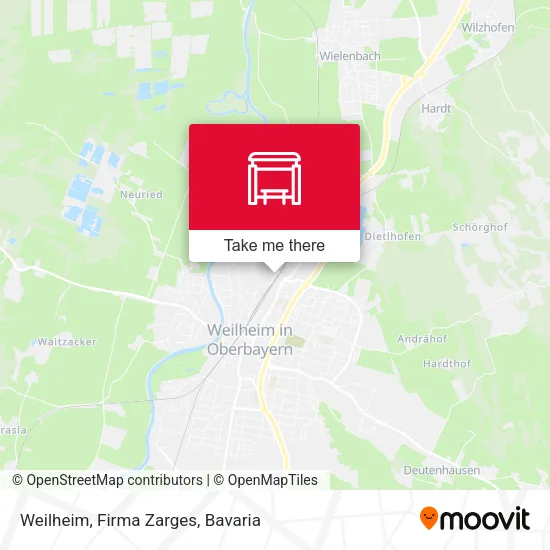 Карта Weilheim, Firma Zarges