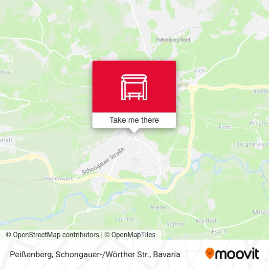 Карта Peißenberg, Schongauer- / Wörther Str.