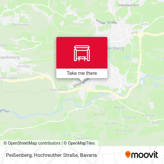 Карта Peißenberg, Hochreuther Straße