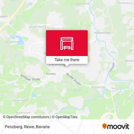 Карта Penzberg, Rewe