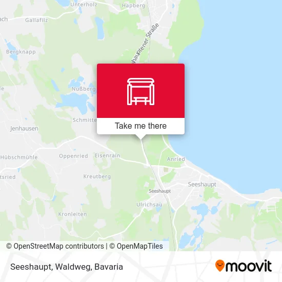 Карта Seeshaupt, Waldweg