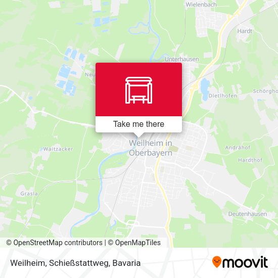 Карта Weilheim, Schießstattweg