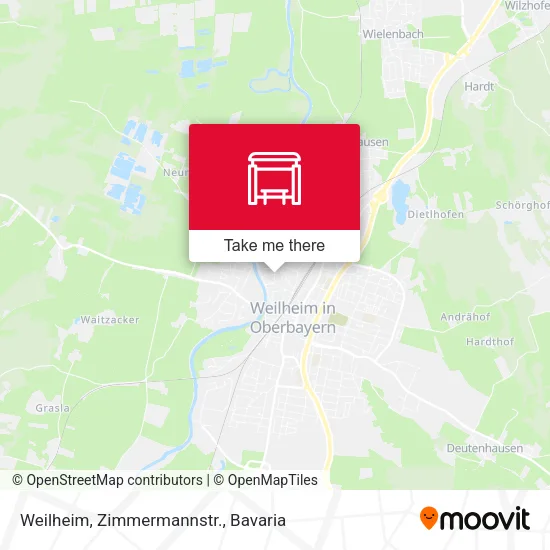 Карта Weilheim, Zimmermannstr.