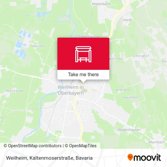 Карта Weilheim, Kaltenmoserstraße