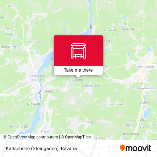 Карта Karlsebene (Steingaden)