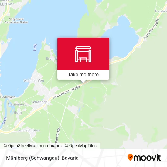 Карта Mühlberg (Schwangau)