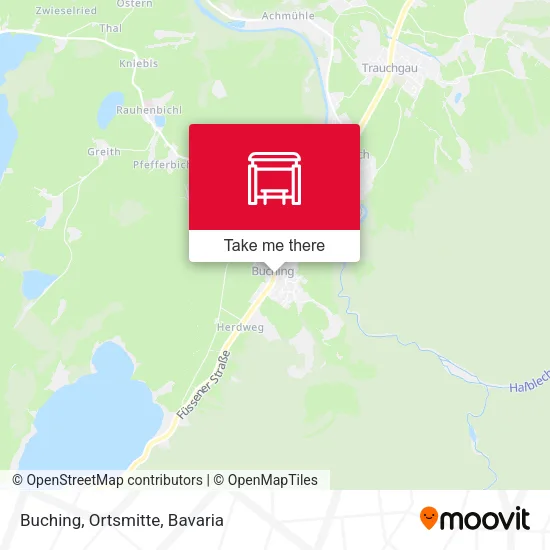 Карта Buching, Ortsmitte