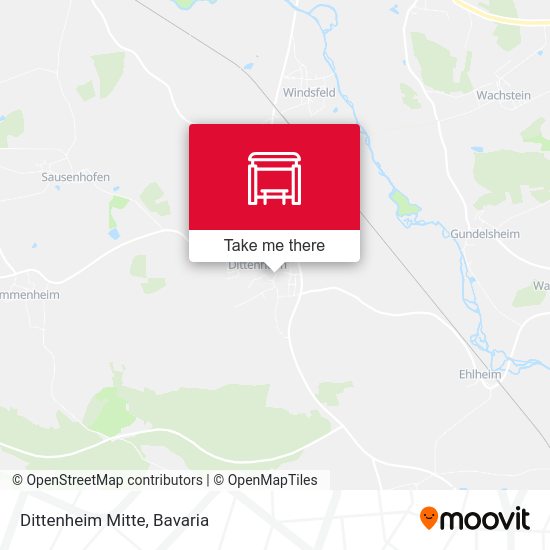 Карта Dittenheim Mitte