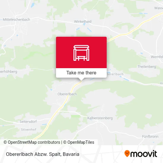 Карта Obererlbach Abzw. Spalt