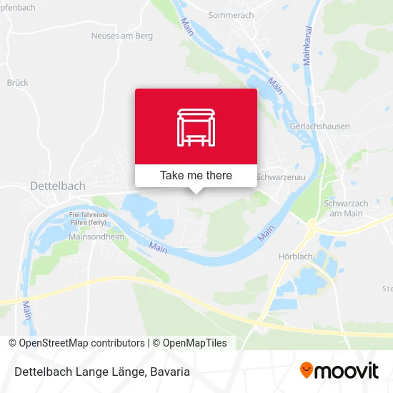Карта Dettelbach Lange Länge