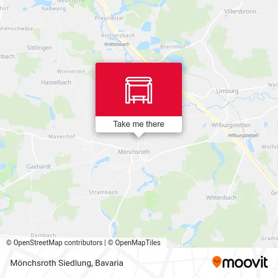 Карта Mönchsroth Siedlung
