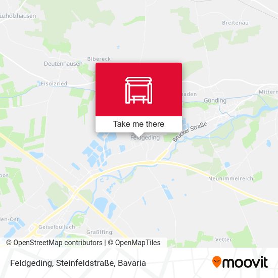 Карта Feldgeding, Steinfeldstraße