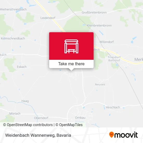 Карта Weidenbach Wannenweg