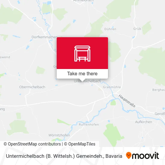 Карта Untermichelbach (B. Wittelsh.) Gemeindeh.