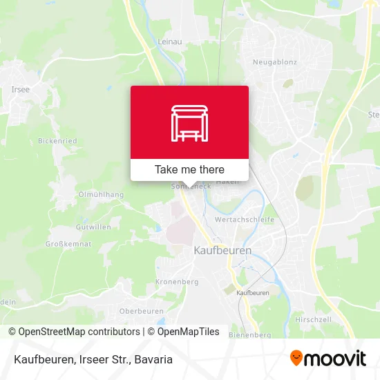 Карта Kaufbeuren, Irseer Str.