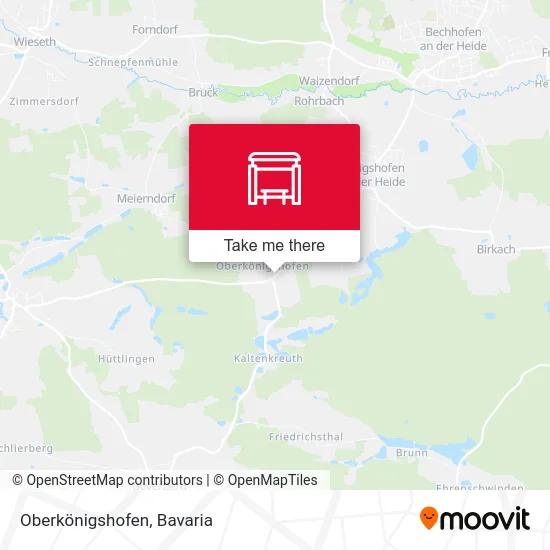 Карта Oberkönigshofen