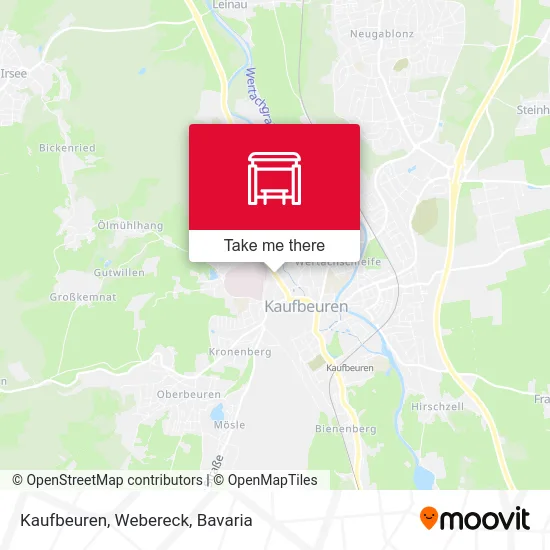 Карта Kaufbeuren, Webereck