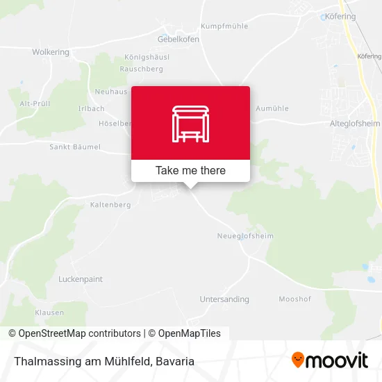 Карта Thalmassing am Mühlfeld