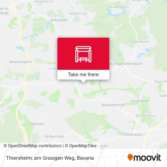 Карта Thiersheim, am Grasigen Weg