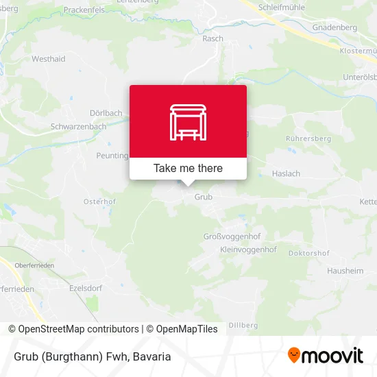 Карта Grub (Burgthann) Fwh