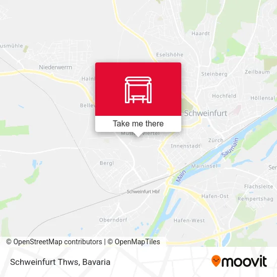 Карта Schweinfurt Thws