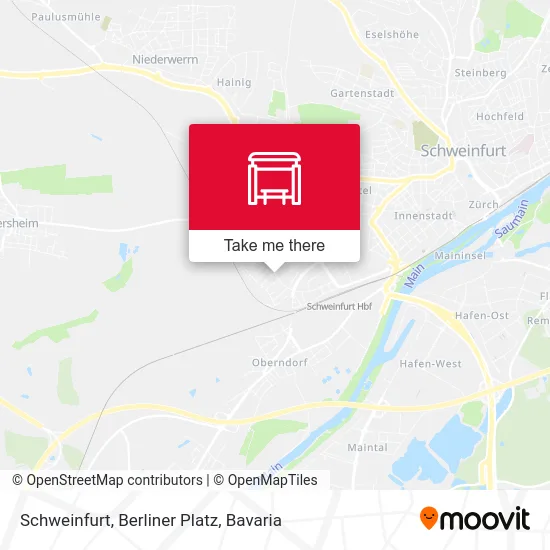 Карта Schweinfurt, Berliner Platz