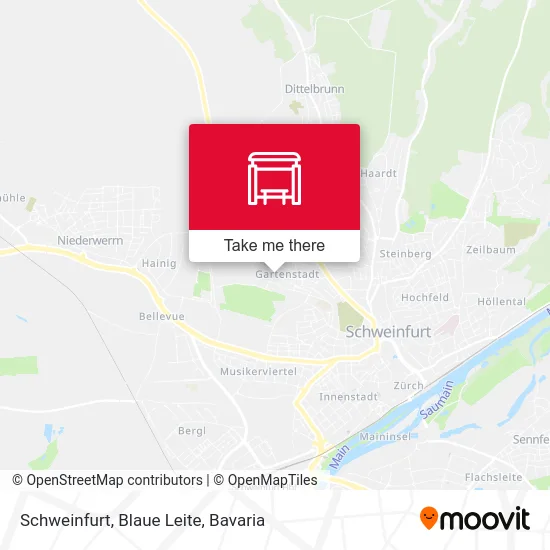 Карта Schweinfurt, Blaue Leite