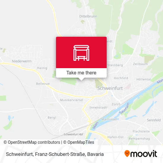 Карта Schweinfurt, Franz-Schubert-Straße