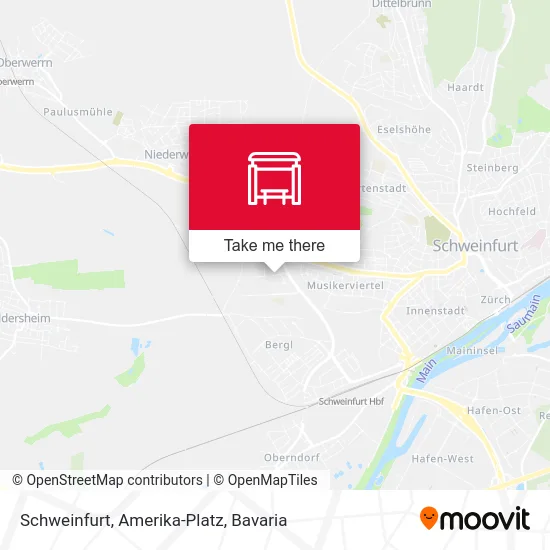 Карта Schweinfurt, Amerika-Platz