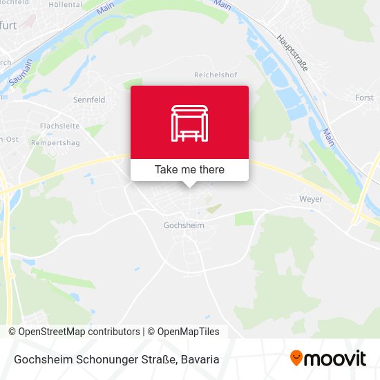 Карта Gochsheim Schonunger Straße