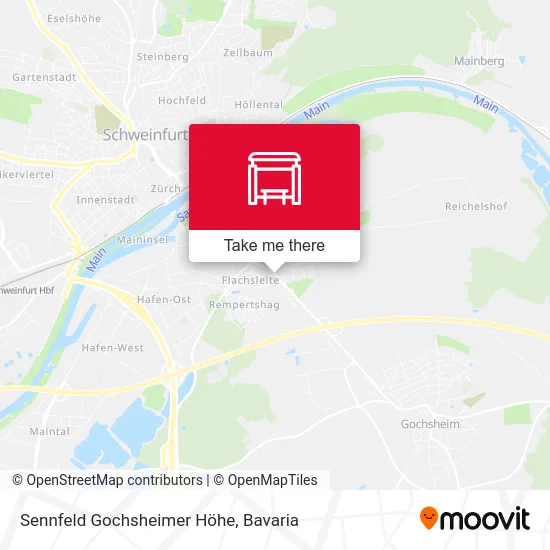 Карта Sennfeld Gochsheimer Höhe