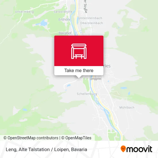 Карта Leng, Alte Talstation / Loipen