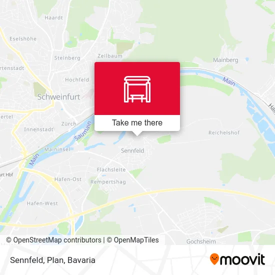 Карта Sennfeld, Plan