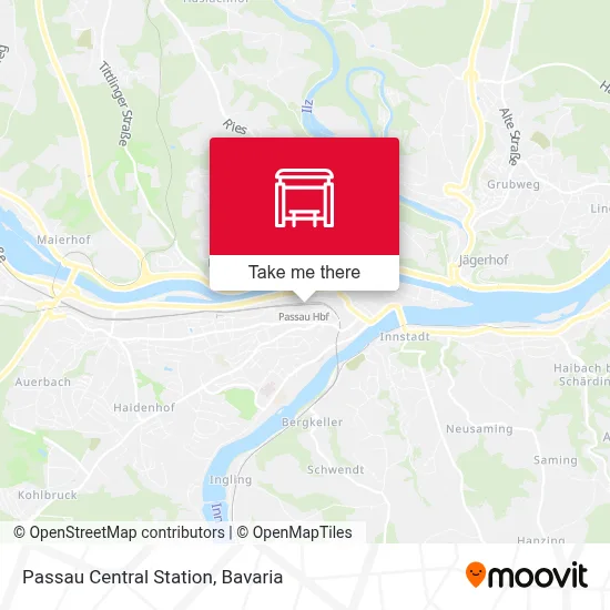 Passau Hbf map