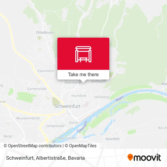 Карта Schweinfurt, Albertistraße