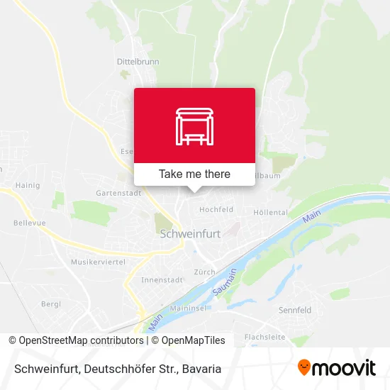 Карта Schweinfurt, Deutschhöfer Str.