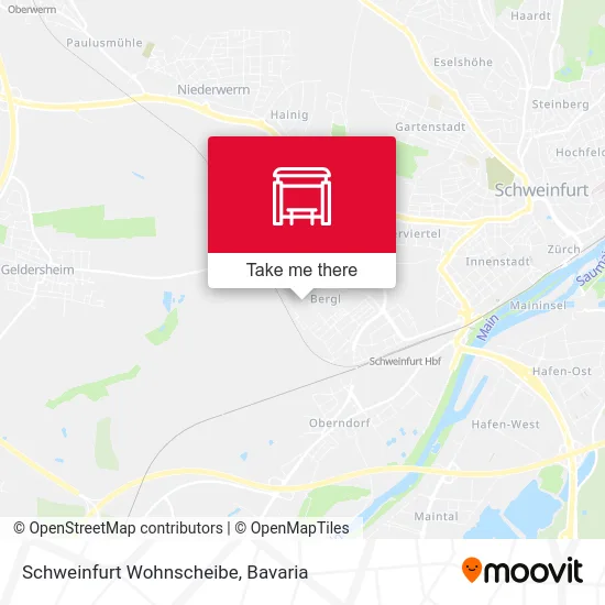 Карта Schweinfurt Wohnscheibe