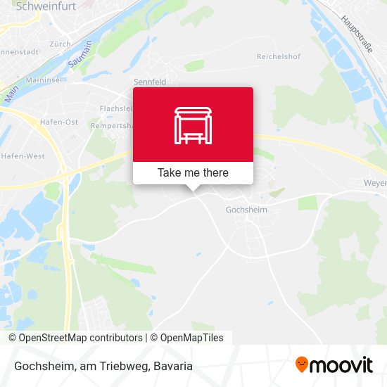 Карта Gochsheim, am Triebweg